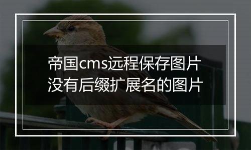 帝国cms远程保存图片没有后缀扩展名的图片