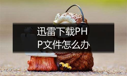 迅雷下载PHP文件怎么办