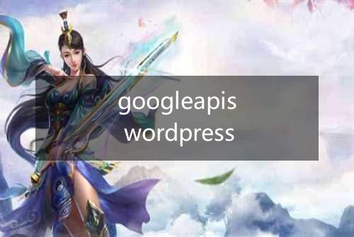 googleapis wordpress