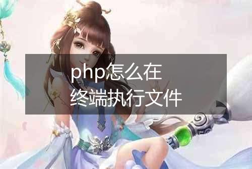 php怎么在终端执行文件