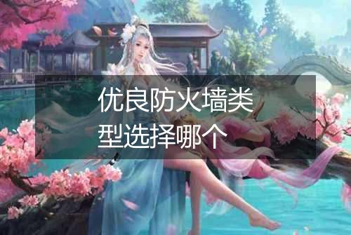 优良防火墙类型选择哪个