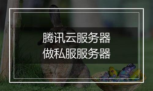 腾讯云服务器做私服服务器