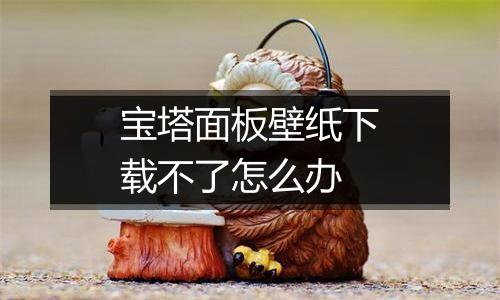 宝塔面板壁纸下载不了怎么办