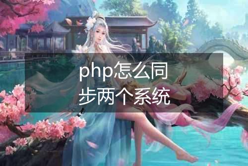 php怎么同步两个系统