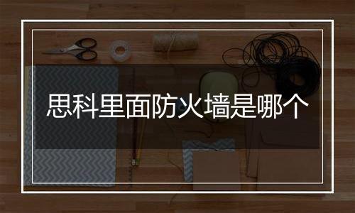 思科里面防火墙是哪个