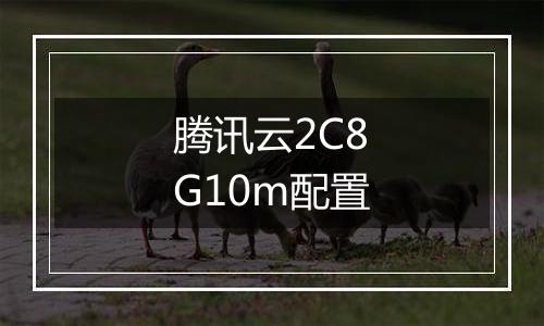 腾讯云2C8G10m配置