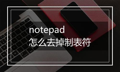 notepad怎么去掉制表符