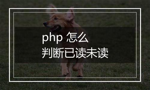 php 怎么判断已读未读