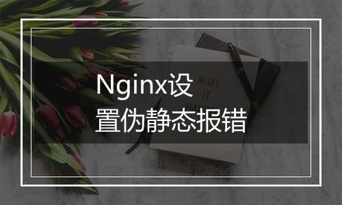 Nginx设置伪静态报错