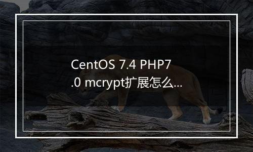 CentOS 7.4 PHP7.0 mcrypt扩展怎么安装