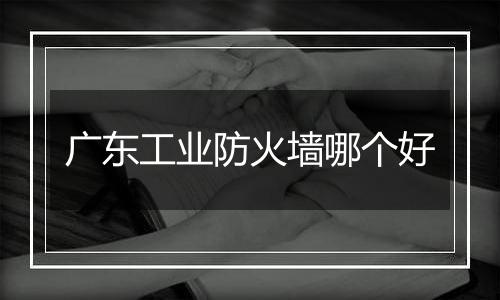 广东工业防火墙哪个好