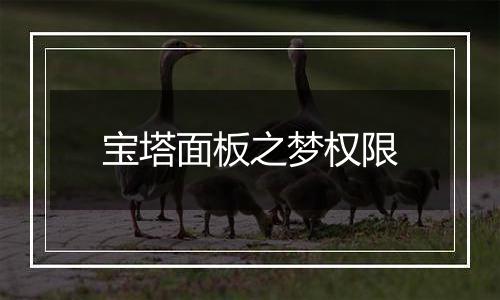 宝塔面板之梦权限