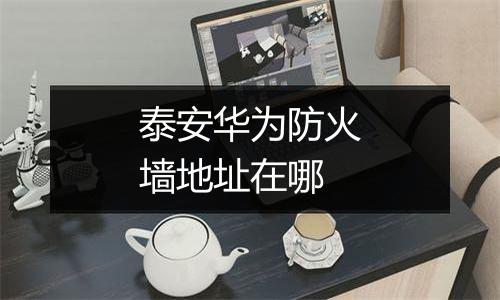 泰安华为防火墙地址在哪