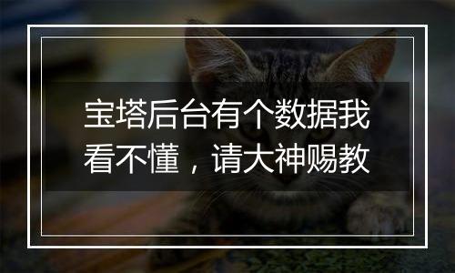 宝塔后台有个数据我看不懂,请大神赐教