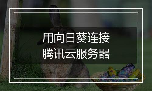 用向日葵连接腾讯云服务器