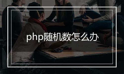php随机数怎么办