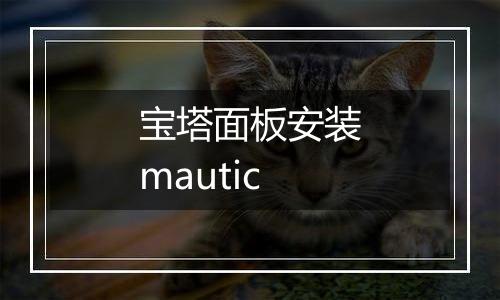 宝塔面板安装mautic