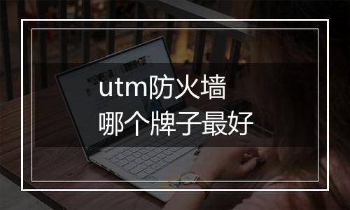 utm防火墙哪个牌子最好