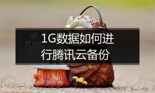 1G数据如何进行腾讯云备份
