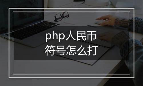 php人民币符号怎么打