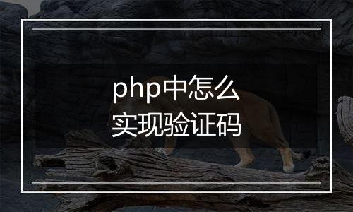 php中怎么实现验证码