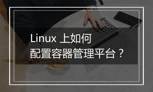 Linux 上如何配置容器管理平台?