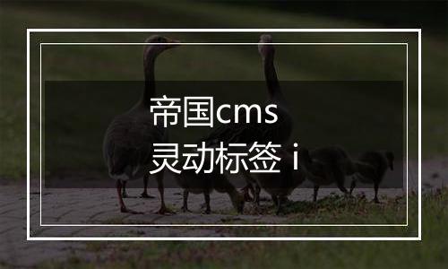 帝国cms 灵动标签 i