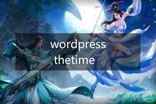wordpress thetime