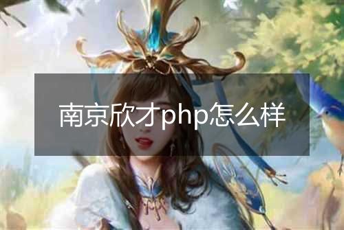 南京欣才php怎么样