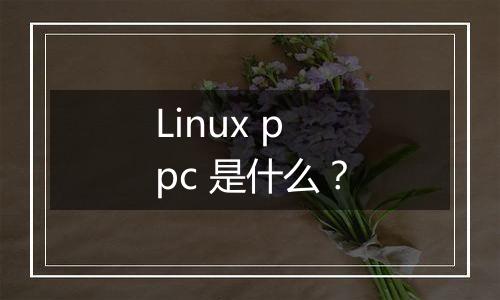 Linux ppc 是什么?