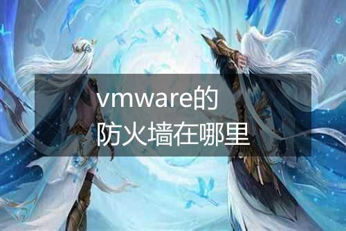 vmware的防火墙在哪里