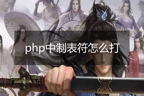 php中制表符怎么打