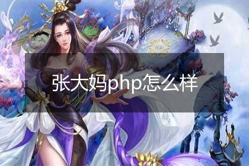 张大妈php怎么样