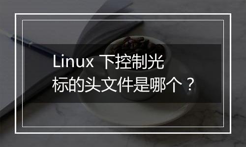 Linux 下控制光标的头文件是哪个?