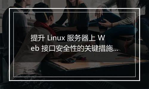 提升 Linux 服务器上 Web 接口安全性的关键措施是什么?