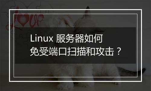 Linux 服务器如何免受端口扫描和攻击?