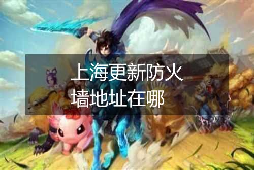 上海更新防火墙地址在哪