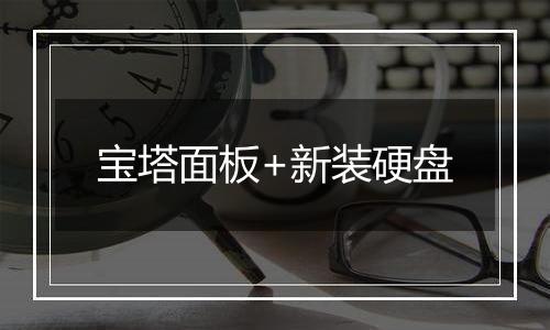 宝塔面板+新装硬盘