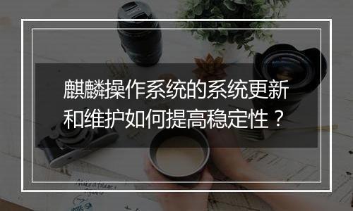 麒麟操作系统的系统更新和维护如何提高稳定性？