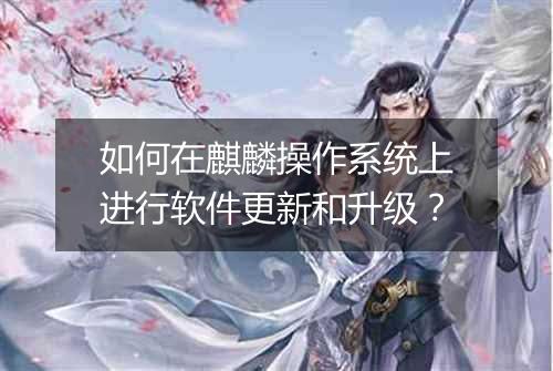 如何在麒麟操作系统上进行软件更新和升级？