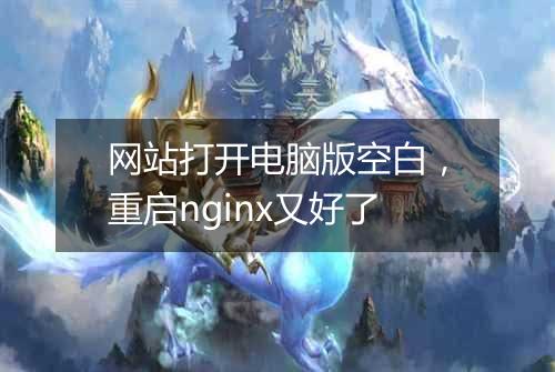 网站打开电脑版空白,重启nginx又好了