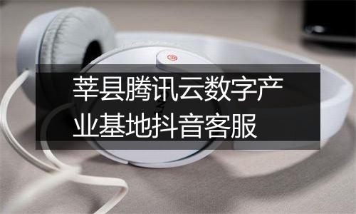莘县腾讯云数字产业基地抖音客服
