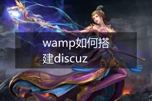 wamp如何搭建discuz