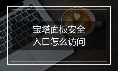 宝塔面板安全入口怎么访问