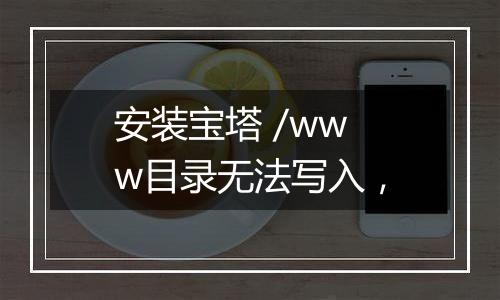 安装宝塔 /www目录无法写入,