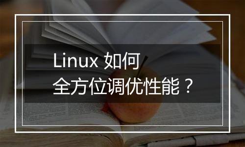Linux 如何全方位调优性能?
