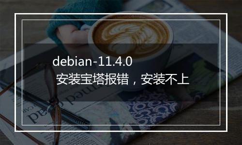debian-11.4.0 安装宝塔报错,安装不上