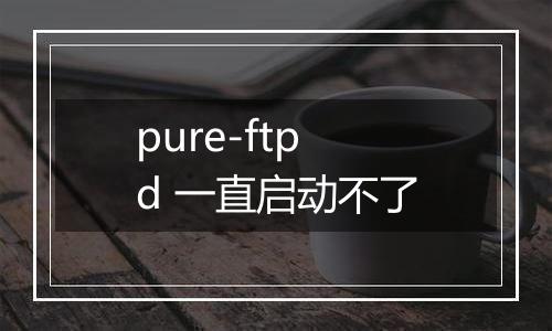 pure-ftpd 一直启动不了