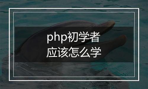 php初学者应该怎么学