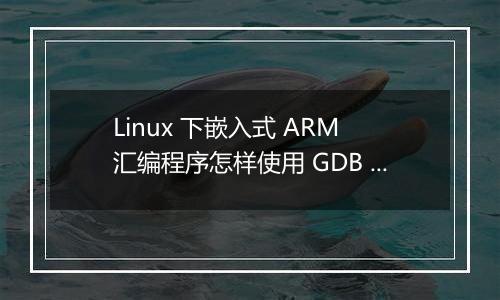 Linux 下嵌入式 ARM 汇编程序怎样使用 GDB 调试?